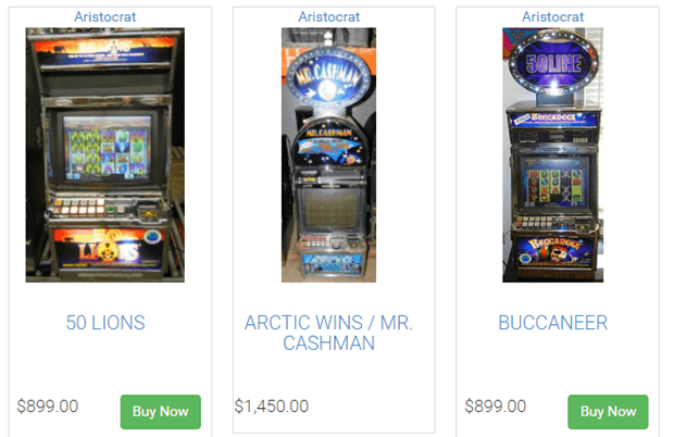 Aristocrat slot machines for sale
