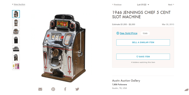 Jenning slot machines for sale